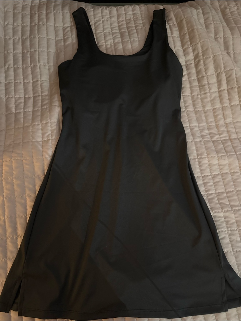 Women's Small Black Sleeveless A-Line Dress w/ Built in Bra